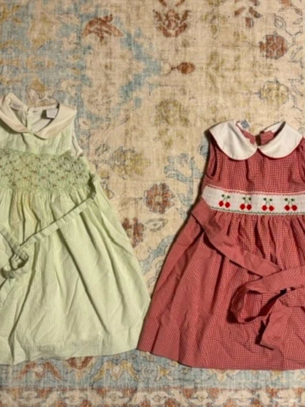 Two Boutique Girls Dresses with Hand Embroidery- Size 2T